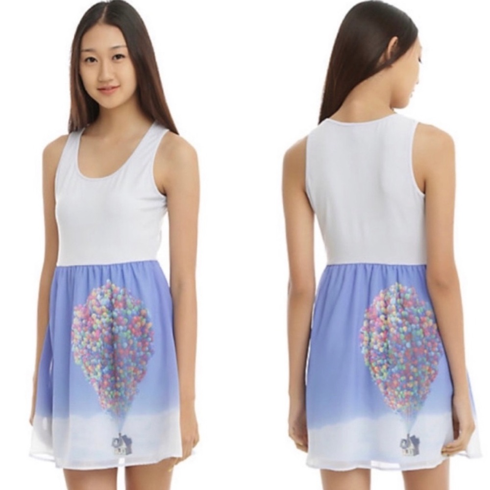 [SOLD] Disney Pixar Up Balloons Chiffon Dress Size 3X